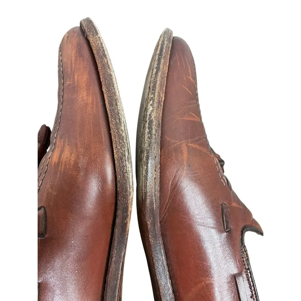 Allen Edmonds Grayson 8272 Tassel Loafers Men 10 Leather Handcrafted in USA